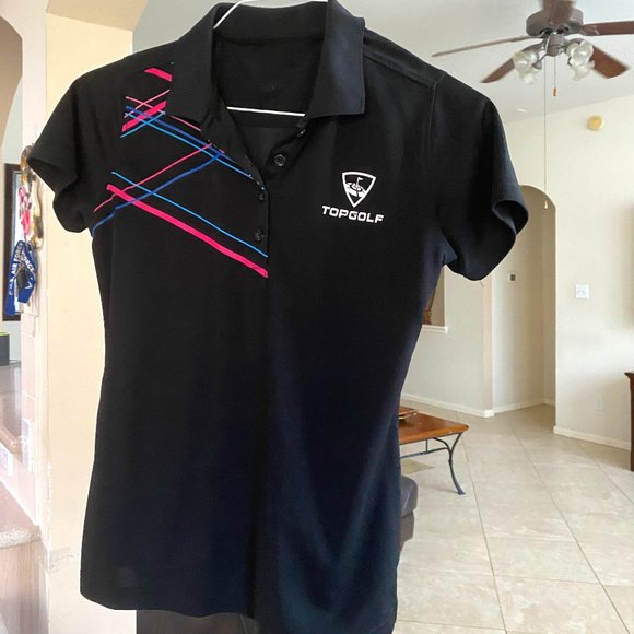 topgolf Tops Womens Topgolf Collared Polo Jersey Shirt Poshmark